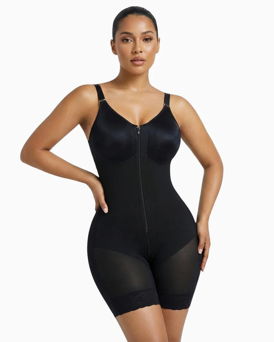 Tummy Control Butt Lifter Fajas Shaper with Zipper Crotch